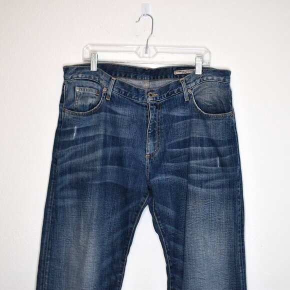 Chip & Pepper Mens Jeans Sz 36 Pickle Wagon 5 Pocket Distressed Western Cowboy - Picture 2 of 16